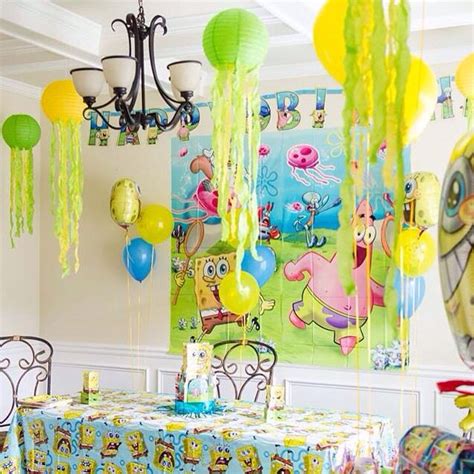 spongebob party decorations ideas|More.